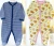 Import embroidered and printed different color fashion design 3pcs/set baby romper from China