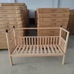 ENWEI twins babies wood baby doll crib bed wood babi wood bed crib