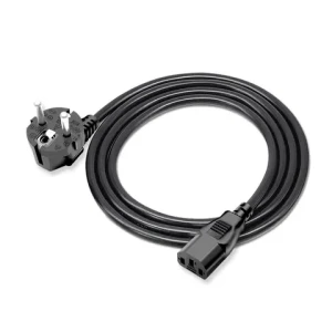 EU Schuko Power Cord IEC C5 C7 C13 Extension Cable Line Plastic for Home Black Shell 2G 3G Home Appliances CEE PE Bag/carton Box