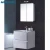 Import Euro Design Glossy Bath Furniture Sets with LED Mirror Cabinet Wall Hung 80cm Size MDF Bathroom Furniture Design from China