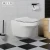 Import European CE wall hung toilet bathroom water closet black toilet seat from China