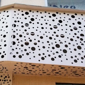 Exterior Aluminum Perforated Wall Cladding Panel For Curtain Wall