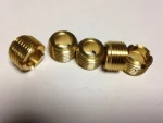 External thread slotted groove brass C3604 professional drill guide bushing