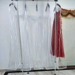 Extra Large 160cm 180cm 200cm 210cm Transparent Clothes Storage bag Solid Bag Cover For Wedding Dress Dust Cover
