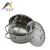 Import Factory 0.5mm 0.6mm thickness 2 layer steamer mirror inside and outside straight and folded edge stainless steel stock pot from China