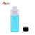 Import Factory 100ml 120ml clear cylinder toner plastic pet bottle with black screw cap from China