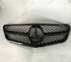 Factory All black W204 Front Grille for Mercedes Benz C-class grille W204/AMG/C63 2007~2012