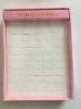 Factory direct custom logo pink ordinary 50 slot case hole display box gift box jewelry packaging storage box