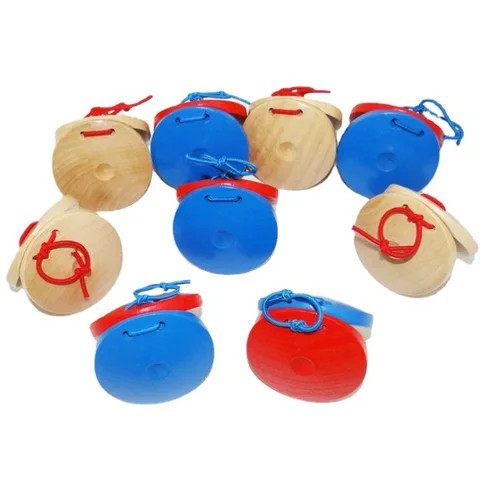 Factory direct percussion instruments wooden castanets Orff Musical Instruments music perception infant teaching dance board