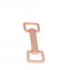 Factory direct sale zinc alloy durable accessories buckle solid leather rose gold metal buckle