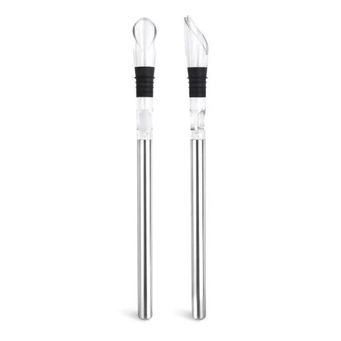 Factory Direct Wine Accessories 3-in-1 Stainless Steel Wine Chiller Stick with Aerator
