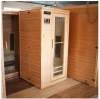 Factory elegant design wooden far infrared sauna room dry steam and sauna combine room