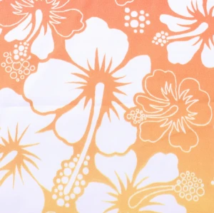 factory price 100% polyester digital print flower pattern plain peach skin fabric for jacket