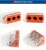 Import factory price 3 Pin Push in Hard Wire Quick Connector Terminal Block from China
