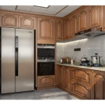Factory Price American Style Kitchen Cabinet Set Shaker Door Custom Classic Solid Wood Kitchen Cabinet Designs For Prefab Houses