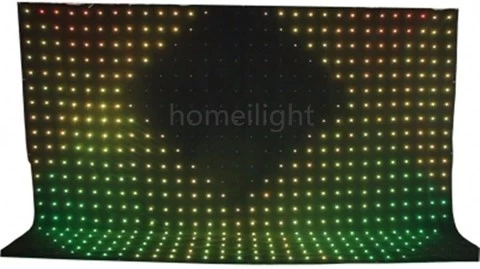 Factory Price LED DJ Light Vision Curtains DMX512 Sound Control RGB Support For Party Club KTV Lighting