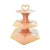 Import Factory price Party DIY Round Display Stand Foldable 3 tier Paper cardboard cupcake holder stand for Wedding Decorations from China