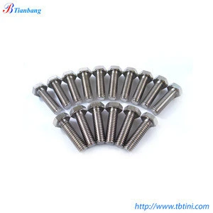 Factory Supply Best Quality ASME/ANSI 1/4&amp;quot; 5/16&amp;quot; Inch UNC UNF Titanium Hex Head Bolts Screws Fasteners