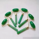Factory supply massage roller semi precious stones facial polished stone
