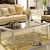 Import Factory Supply modern square wood glass tea table End table coffee table sets from China