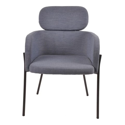 Factory Wholesale Comfortable Set Upholstery Fabric Armrest Dining Chair Leisure Chair