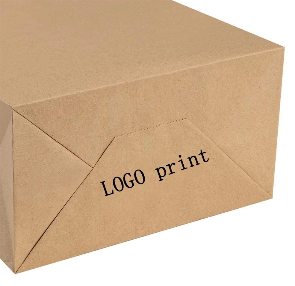Factory wholesale custom kraft paper bags with your own logo