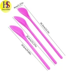 Factory Wholesale Food Grade Christmas Series Reusable Plastic 3PCS Salad Serving Spoon Set for Kitchen Tools