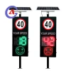 Factory Wholesale Price outdoor vehicle solar led emoji radar speed limit sign