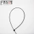 Import Fagis 100 pcs small bag 4.5*200mm nylon 66 cable ties from China
