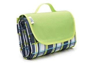Family Picnic Blanket with Tote Waterproof Camping Mat