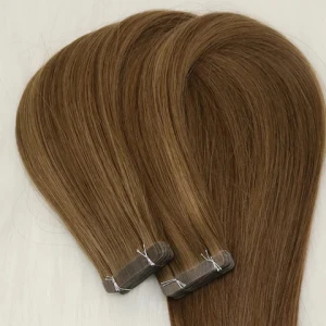 Fangcun Factory Wholesale New Trend High Quality Remy Human Hair Double Drawn Tape In Hair Extension