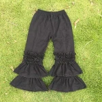 Fashion Baby Girls Ruffle Pant Cotton Baby solid color Icing Legging Pant Toddler Girls Trousers Childrens Clothing