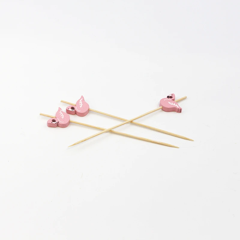 Fashion bamboo skewer cocktail finger fruit party food pick