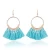 Import Fashion Colorful Silk Tassel Earrings For Women wholesale NS800921 from China