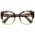 Import Fashion Custom Logo Oversized Big Cat Eye Leopard Glasses Fancy Spectacles Optical Frame Glasses Women Eyeglass Frames from China