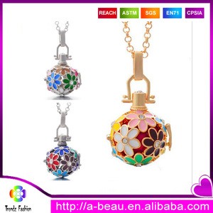Fashion Harmony Mexican Bola Chime Ball Pendant Necklaces With Dripping Process Hot Necklace