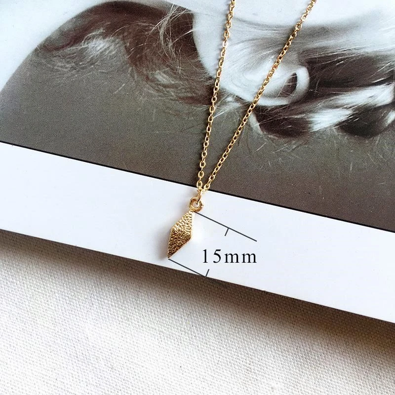 Fashion Jewelry Environment-Friendly Alloy 18k Gold Plated Sterling Silver Necklace Handmade Chain