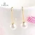 Import Fashion Jewelry Gold And Silver Plated Pearl Hoop Earrings Designs from China