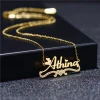 Fashion Solid Gold Chain Necklace 18K Pure Diamond Custom Name Jewelry Necklace