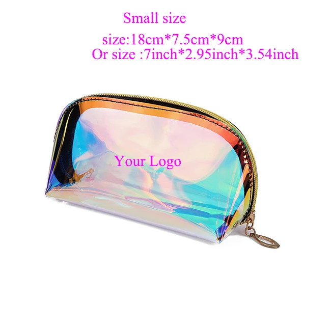 Fashion Women Makeup Case Holographic Cosmetic Bags Cosmetic Pouch Ladies Bag Hanging Make Up Pouch Organizer