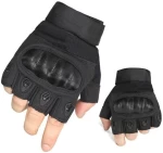 Fingerless Tactical Gloves-Durable Hard Knuckle Cycling Motorcycle-Gloves
