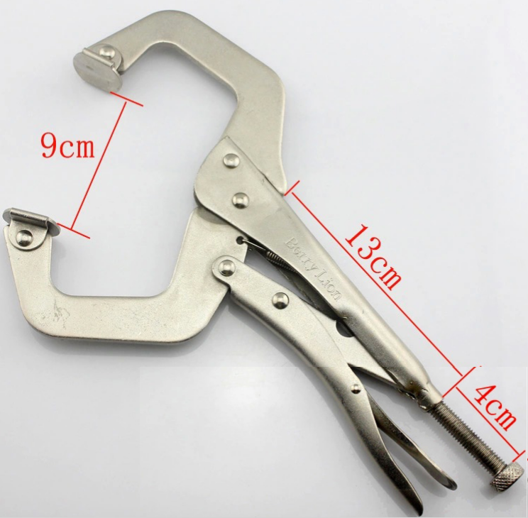 Fix Plier Locator C Clamp weld Clip Woodwork Grip Vise Lock Jaw Alloy Steel Hand tool Swivel Pincer Tong Tenon Pad Wood Work