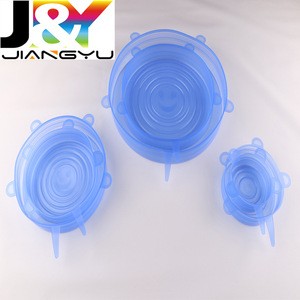 Flexible Silicone Stretch Lids,6-Pack Food Guard Insta Lids, Reusable Silicon Bowl Lids Various Sizes Bowl Cover