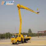 Folding Arm Support Leg Truck Mounted Aerial Work Platform Skylift Cherry Picker Truck