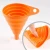 Import Food grade Kitchen Water Bottle Oil Liquid Powder Transfer portable collapsible silicone funnels from China
