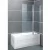 Import Frameless Pivot Tempered Glass Folding Door Shower Panel Shower Bath Tub Screen from China