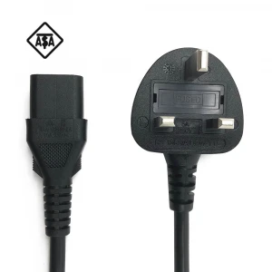 Free Sample Copper 3 Pin UK Plug AC Power Cord for PC Computer Monitor Hair Dryer Power Cable