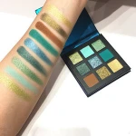 Free Sample Custom 9 Color Matte and shimmer Eyeshadow Makeup Palette Long Lasting Nude Eye Shadow