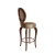 Import French style furniture round back wooden louris bar stool vintage bar chair from China