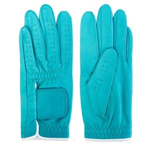 Full Colored Cabretta Leather Golf Glove